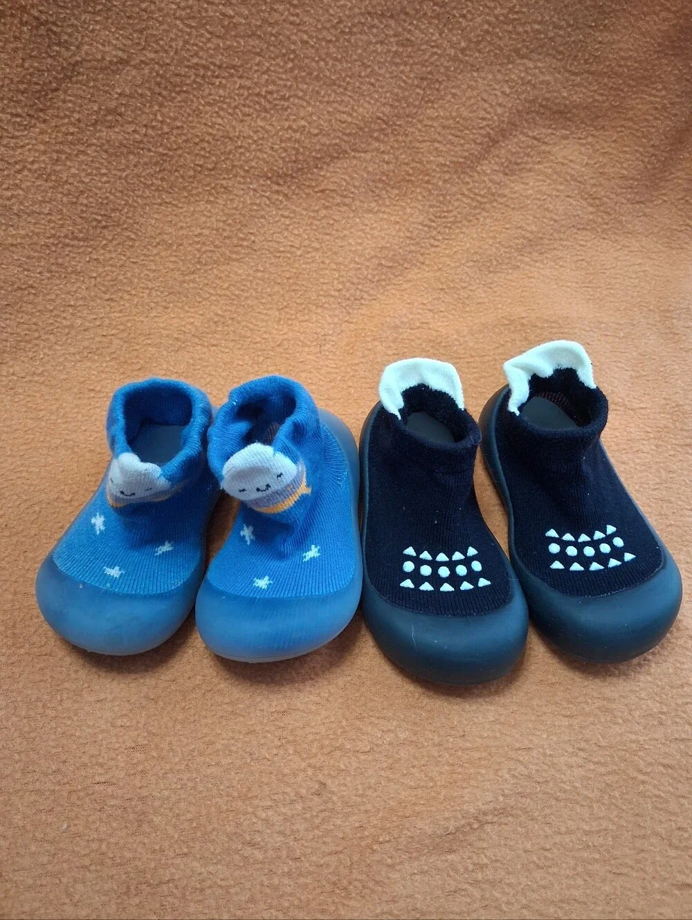 2 Pair Kids Non-Slip Sock Shoes Toddler Footwear